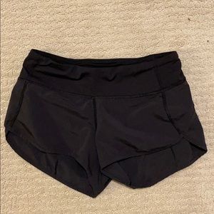 Size 2 lululemon speed up shorts